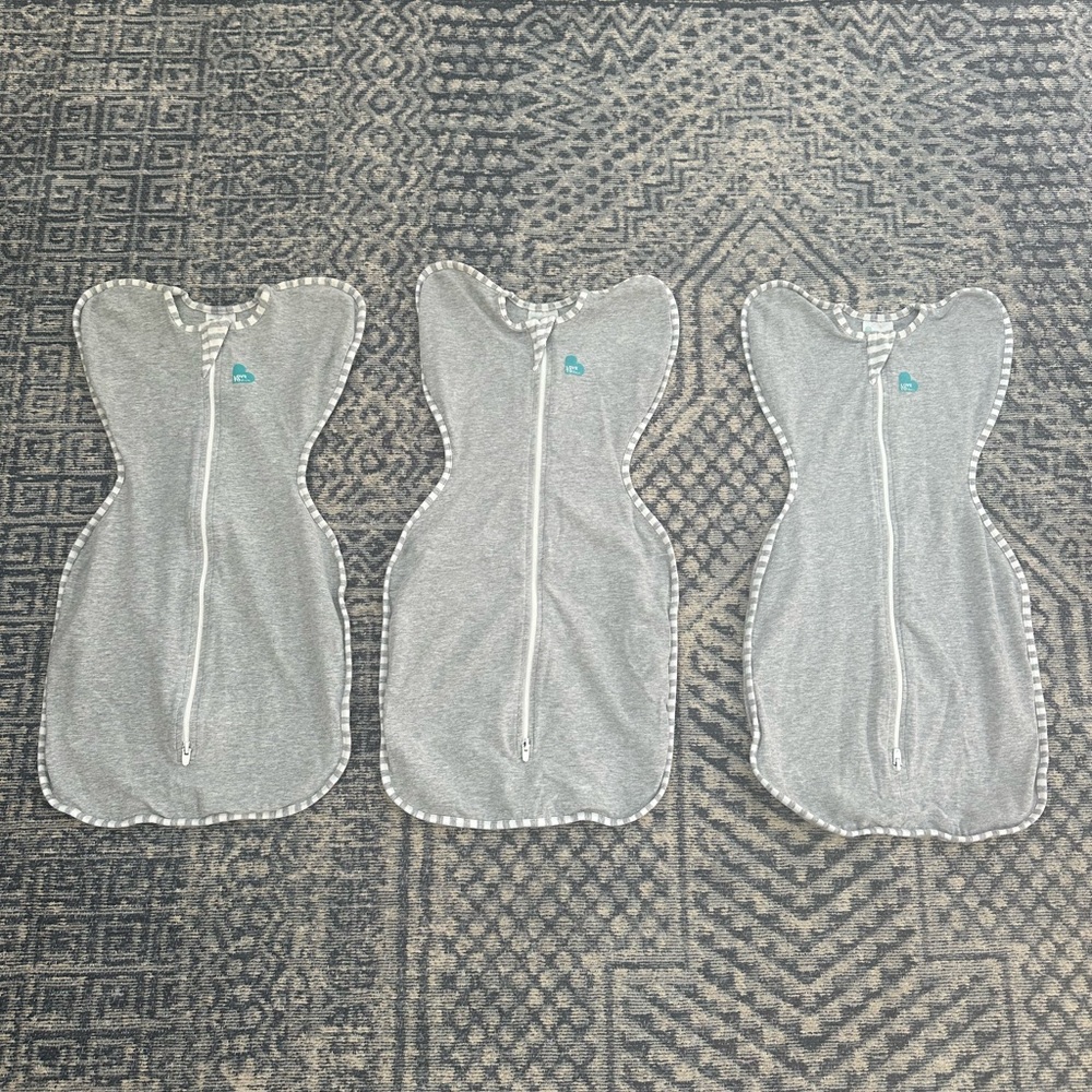 Love to Dream Gray Swaddle Trio